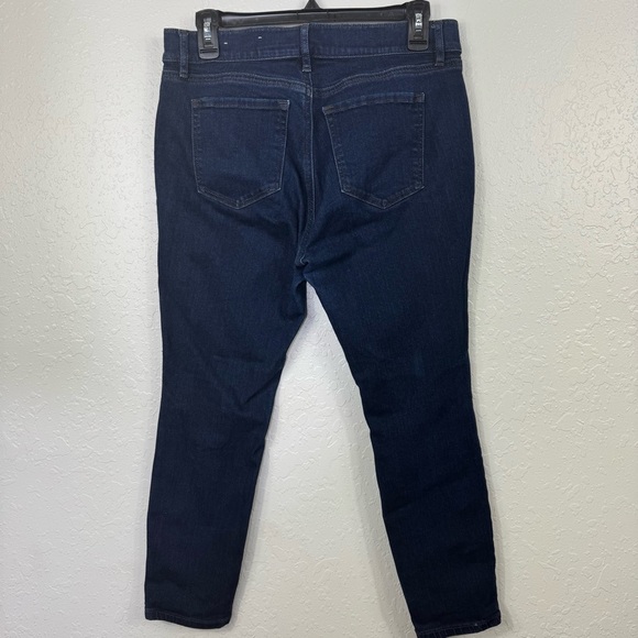LOFT Women's Deep Indigo‎ Skinny size 8 petite Capri cropped casual Jeans - Picture 5 of 8